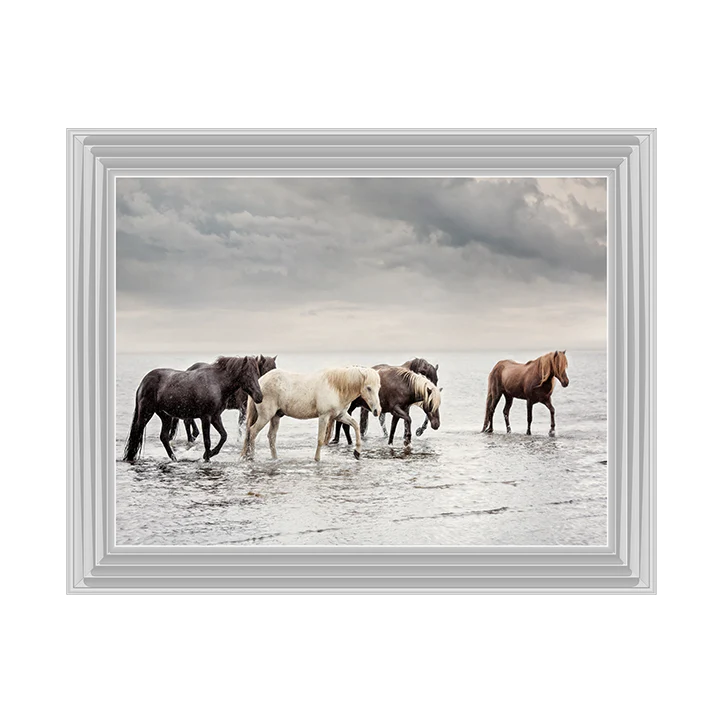 Water Horses - Framed Picture