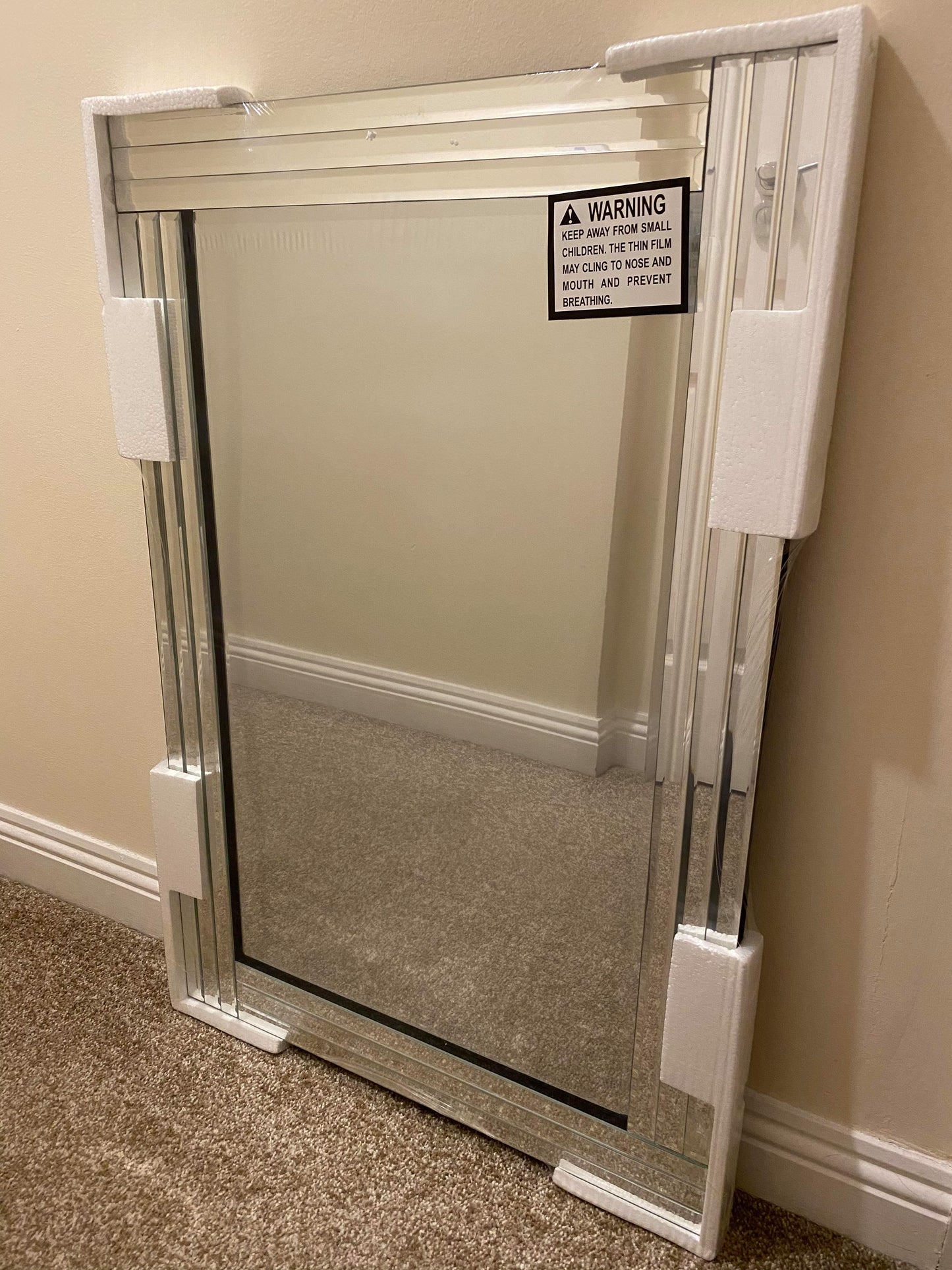 Milan - Bevelled Edge Wall Mirror (90 x 60cm)