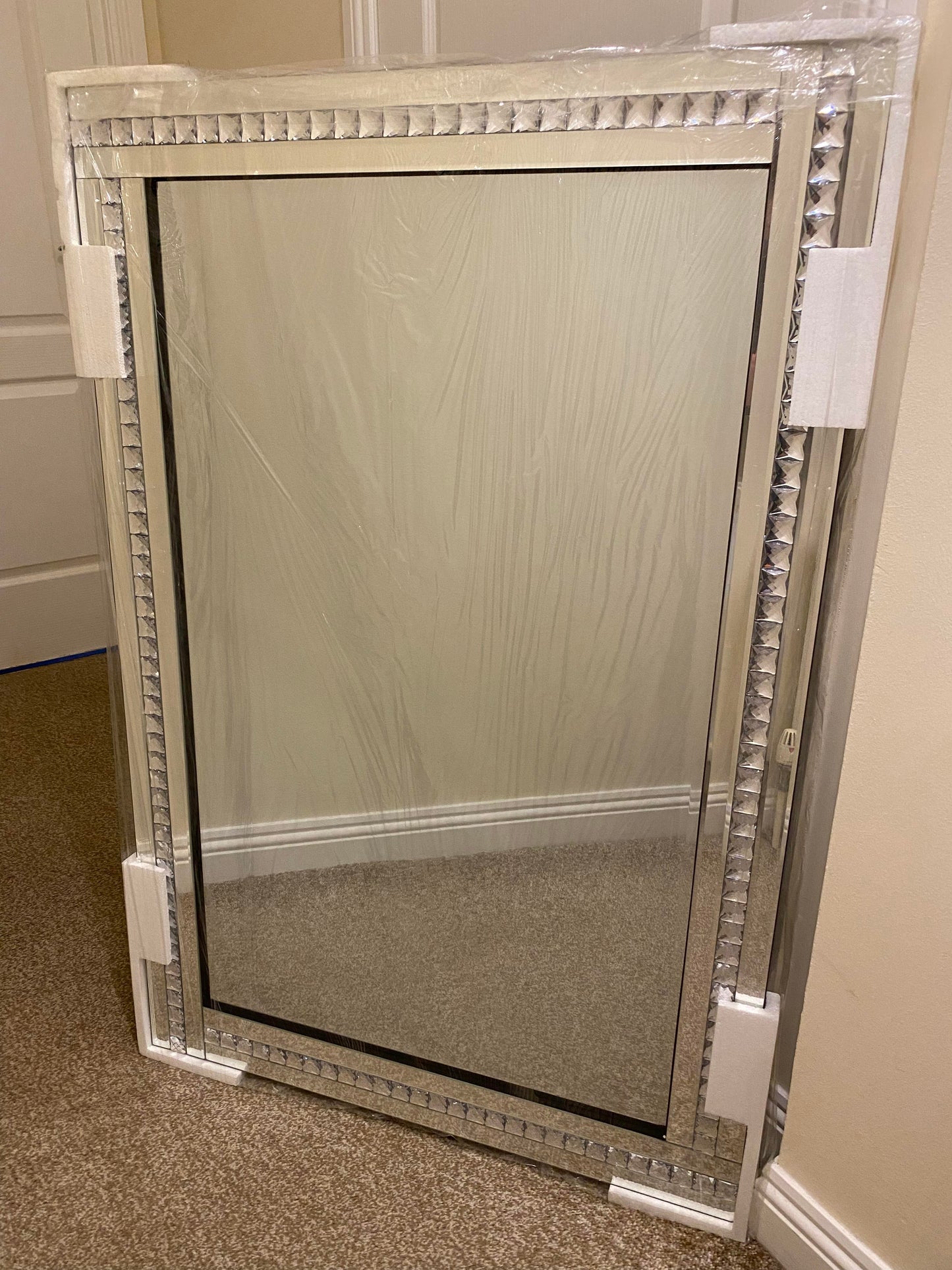 Crystal Edge - Bevelled Wall Mirror (120 x 80cm)