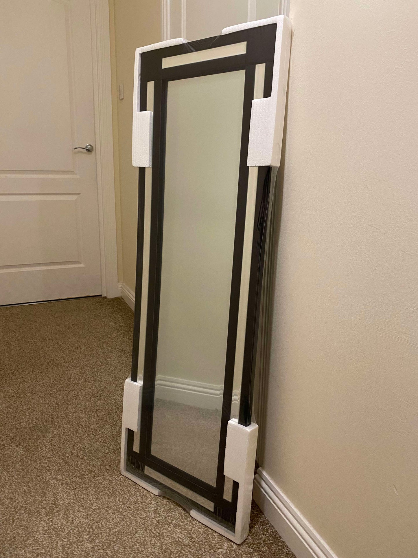 Venice - Black Bevelled Edge Mirror (120 x 40cm)