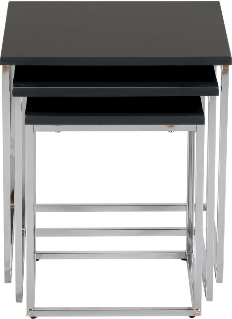 Charisma – Nest Of 3 Tables – Black High Gloss