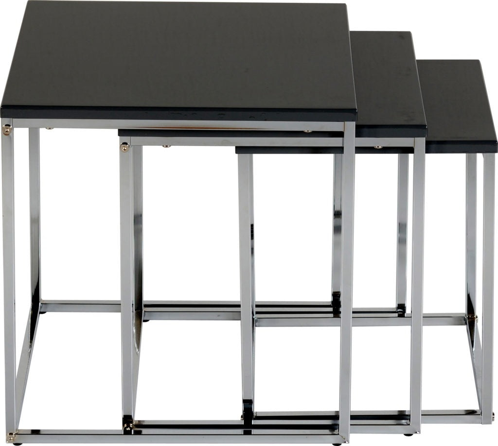 Charisma – Nest Of 3 Tables – Black High Gloss