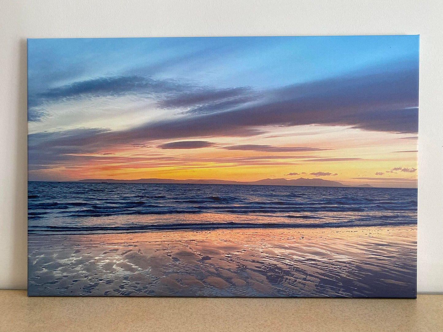 Ayr Beach Spring Sunset, Scotland - Print