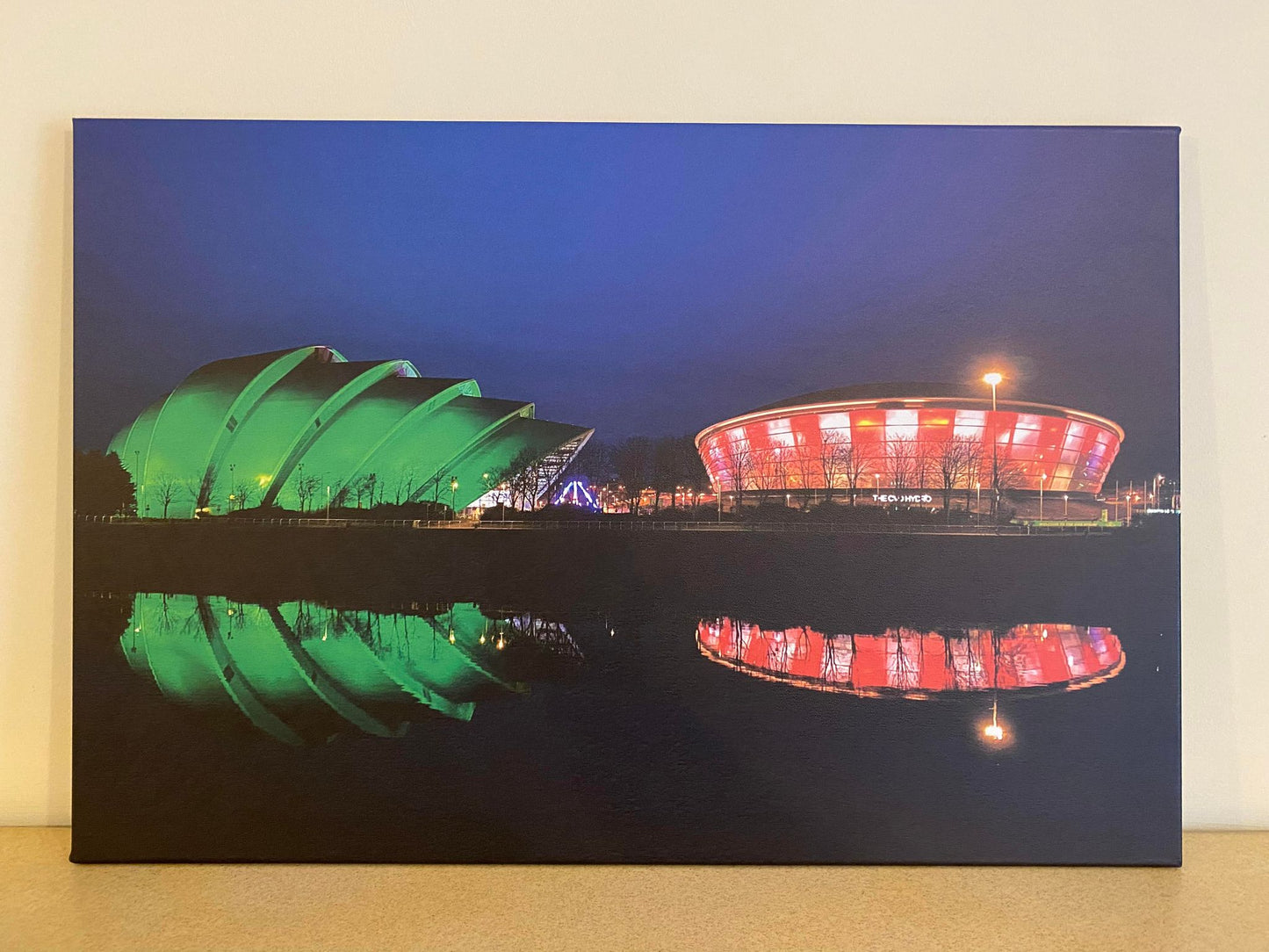 Glasgow SEC Armadillo & Hydro At Night - Print
