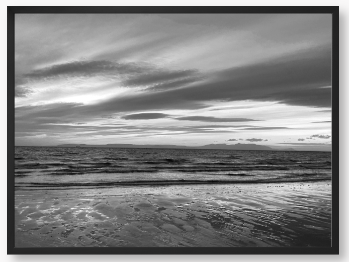 Ayr Beach Sunset - Framed Print