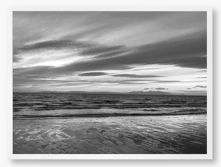 Ayr Beach Sunset - Framed Print
