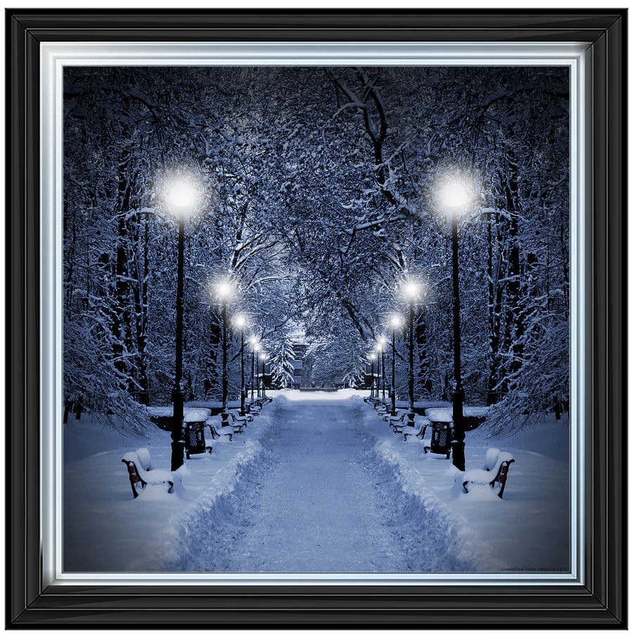 Winter Park Street Lights – Framed Picture