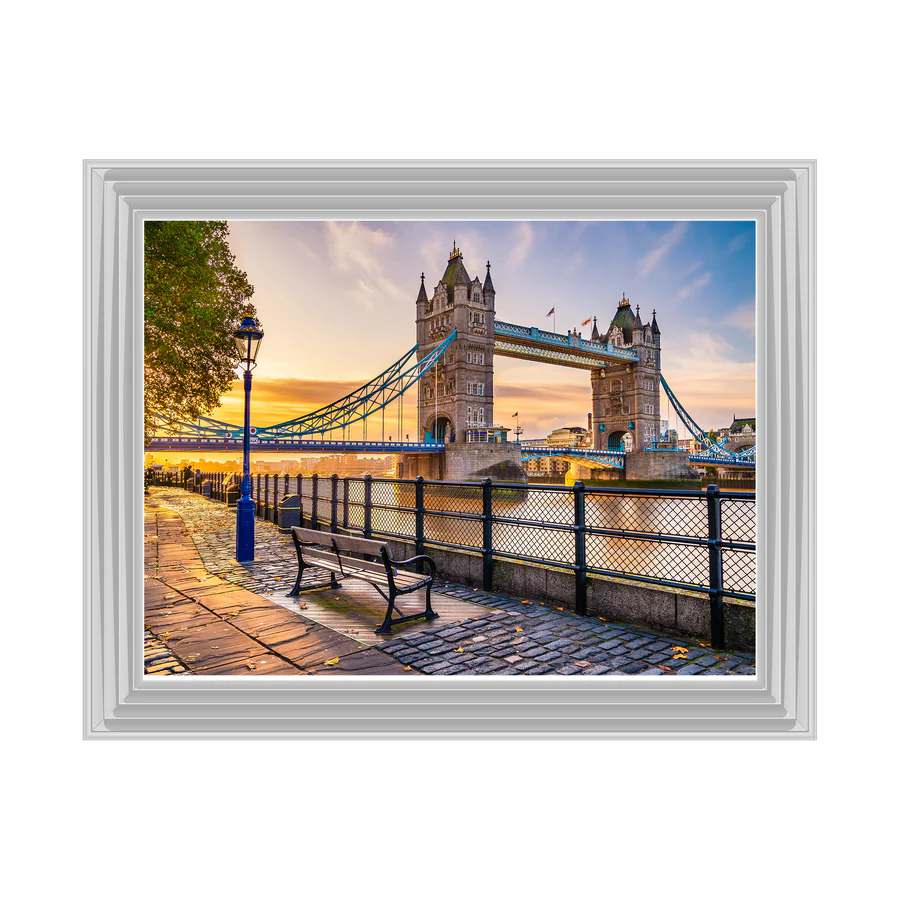 Sunset London Tower Bridge - Framed Picture