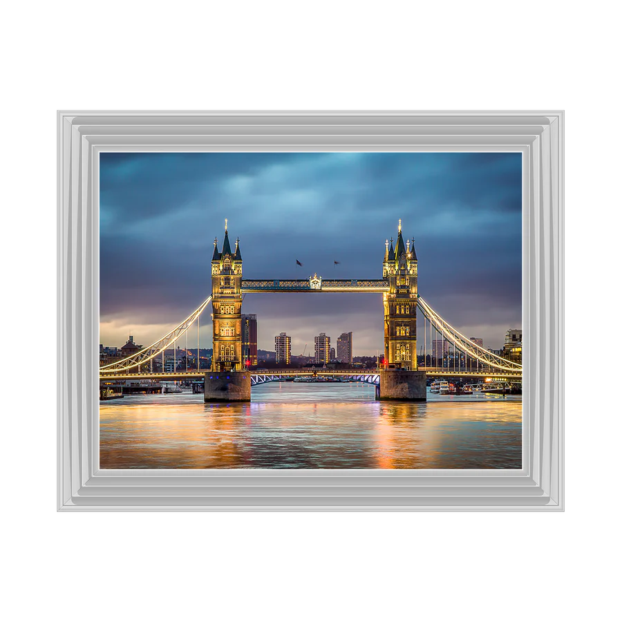 London Tower Bridge At Dusk - Framed Picture