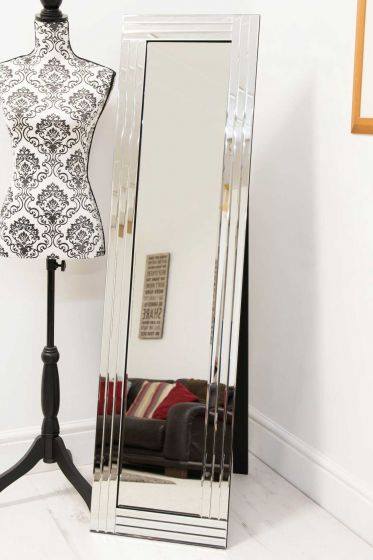 Milan - Bevelled Edge Cheval Mirror (150 x 40cm)