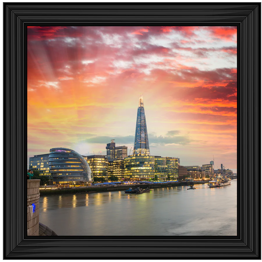 London Shard At Sunset - Framed Picture