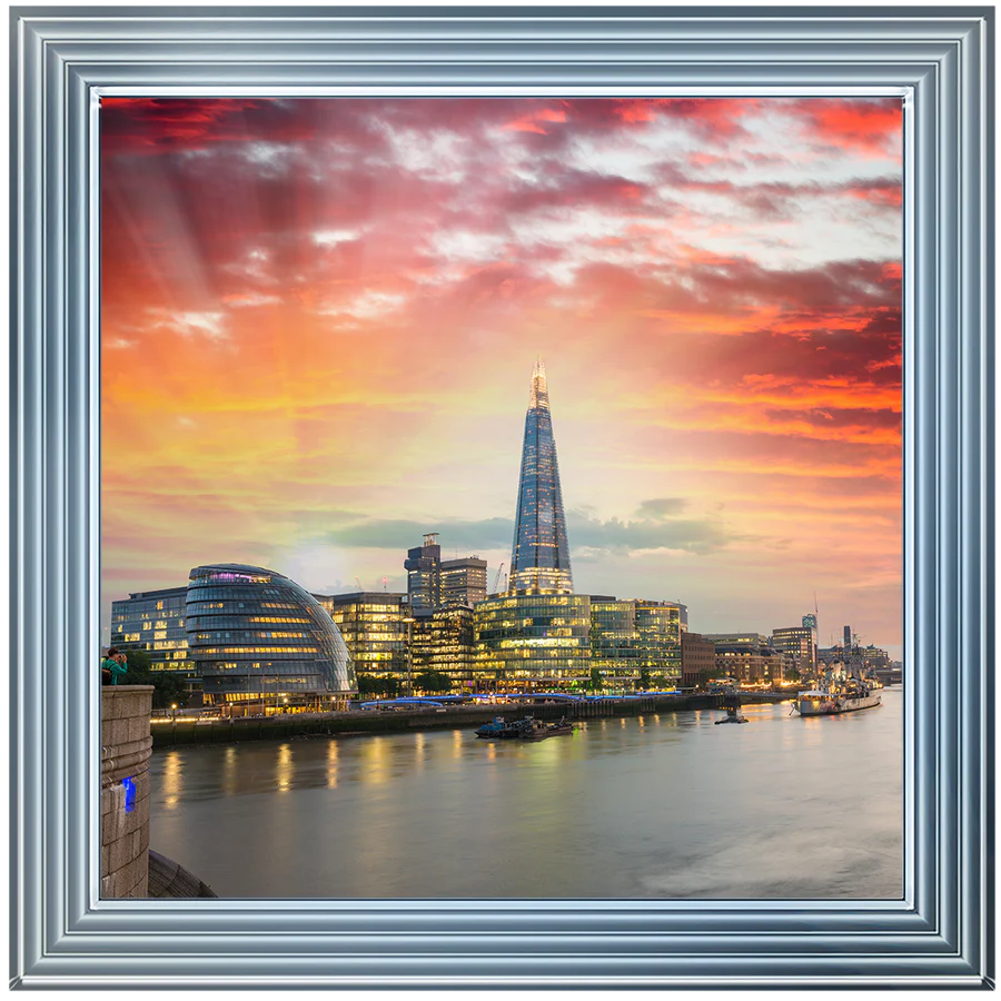 London Shard At Sunset - Framed Picture