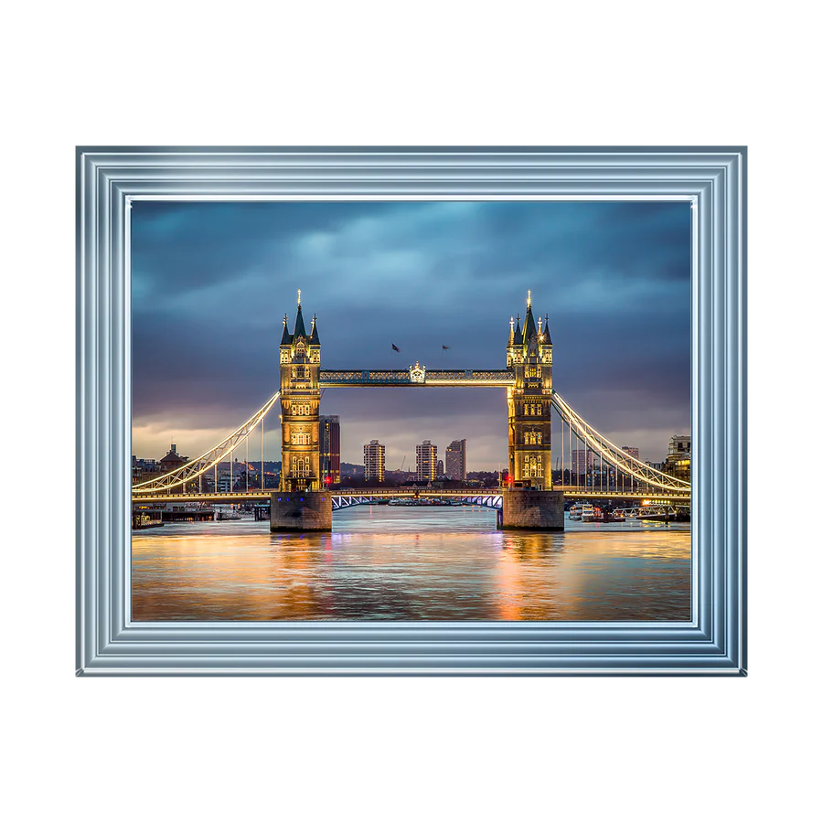 London Tower Bridge At Dusk - Framed Picture