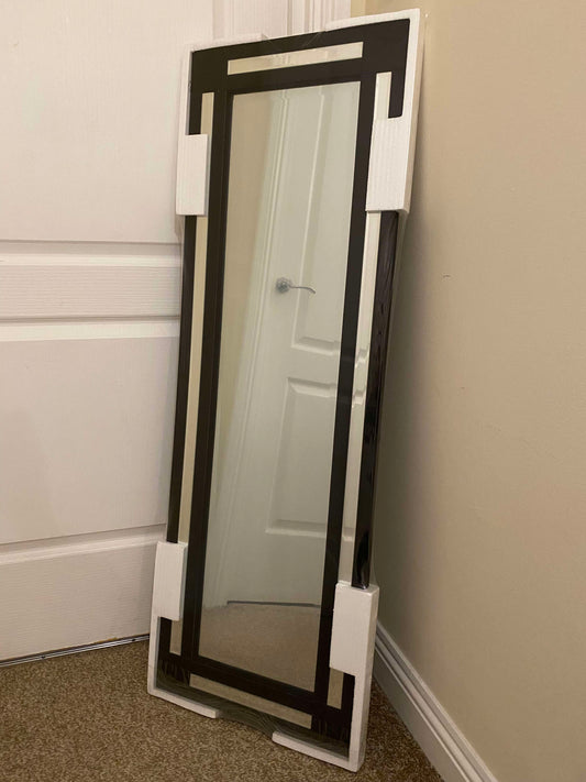 Venice - Black Bevelled Edge Mirror (120 x 40cm)
