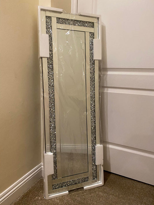 Crushed Crystal - Bevelled Edge Mirror (120 x 40cm)