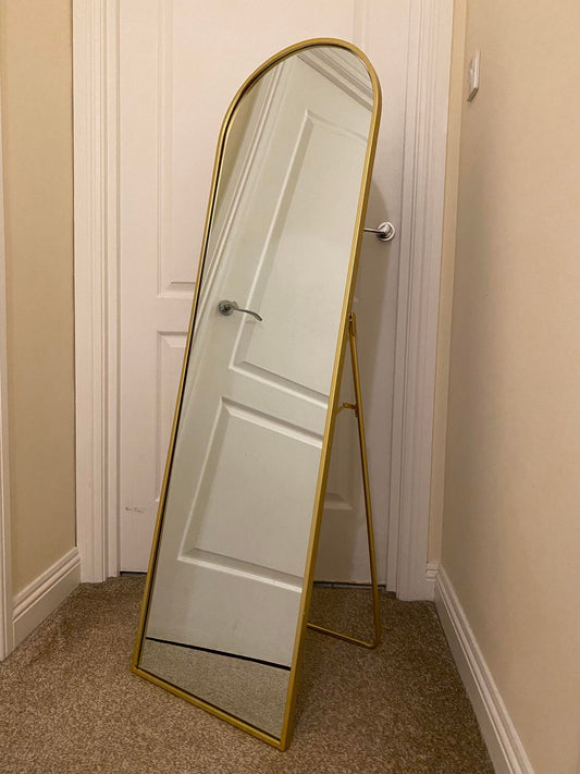 Goldthorpe - Gold Painted Cheval Mirror (140 x 40cm)