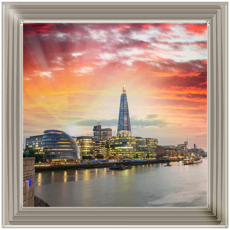 London Shard At Sunset - Framed Picture