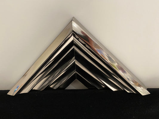 Chrome Five Step Style Picture Frame (C663)
