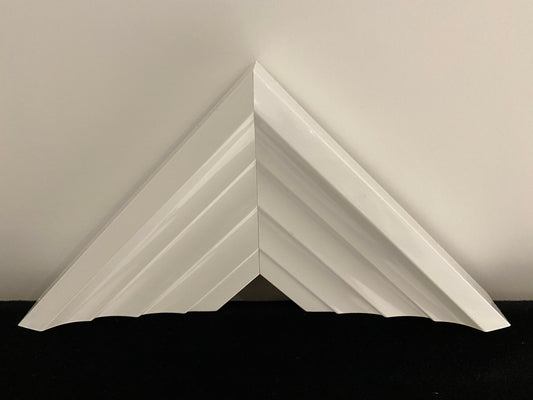 White Gloss Five Step Style Picture Frame (C677)