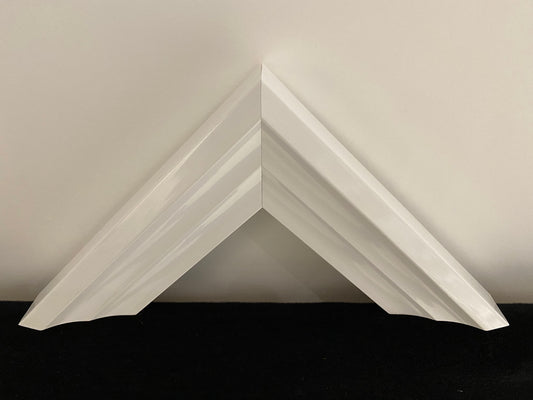White Gloss Three Step Style Picture Frame (C682)