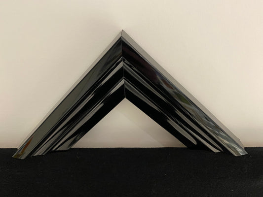 Black Gloss Three Step Style Picture Frame (C683)