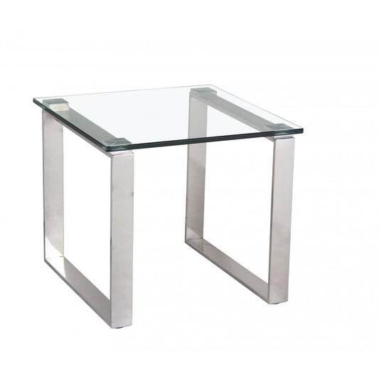 Merton - Lamp Table - Clear Glass