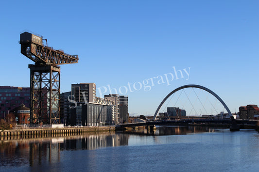 Glasgow Clyde Arc & Finnieston Crane - Print