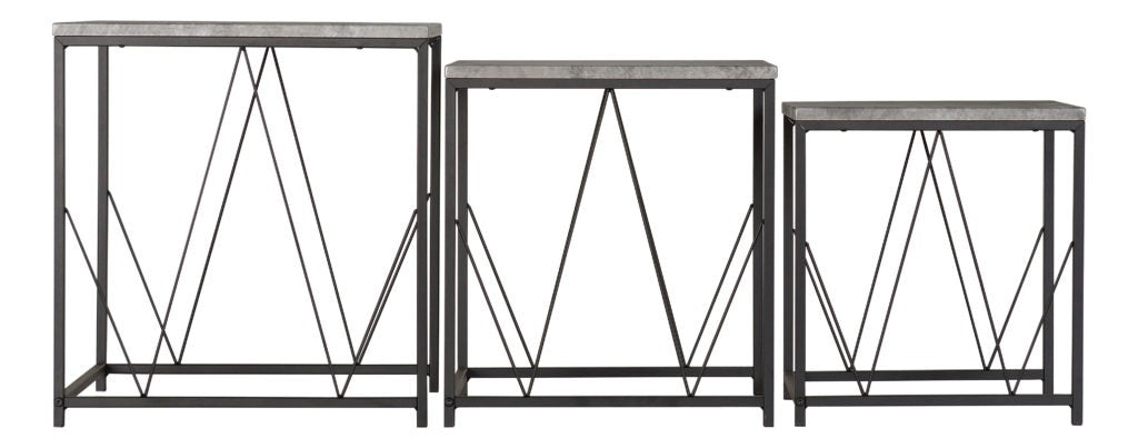 Pisa - Square Nest Of 3 Tables