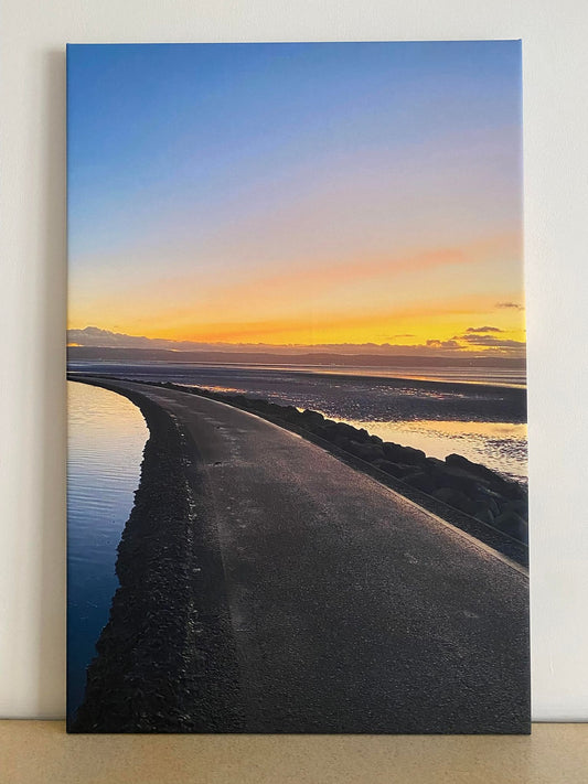 West Kirby Sunset Path Canvas Print