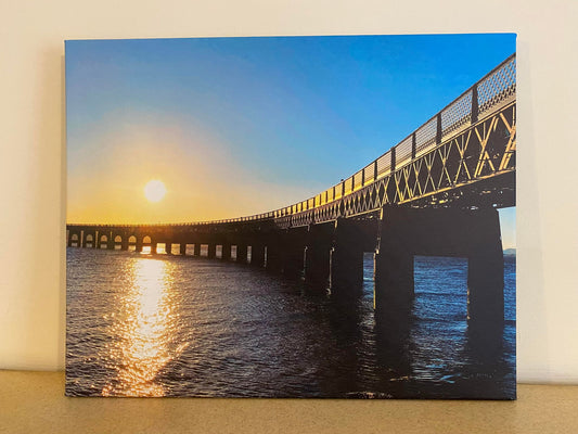 Tay Bridge Sunset Canvas Print