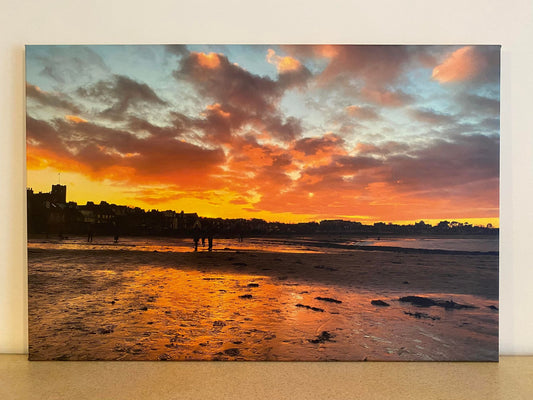 North Berwick Beach Sunset Canvas Print
