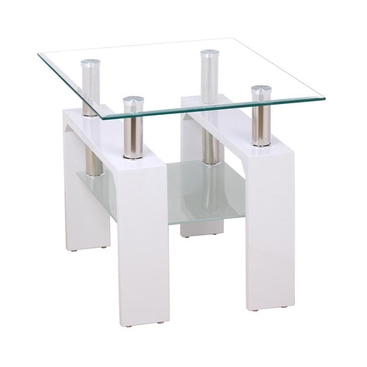 Mayfair - High Gloss Lamp Table - White