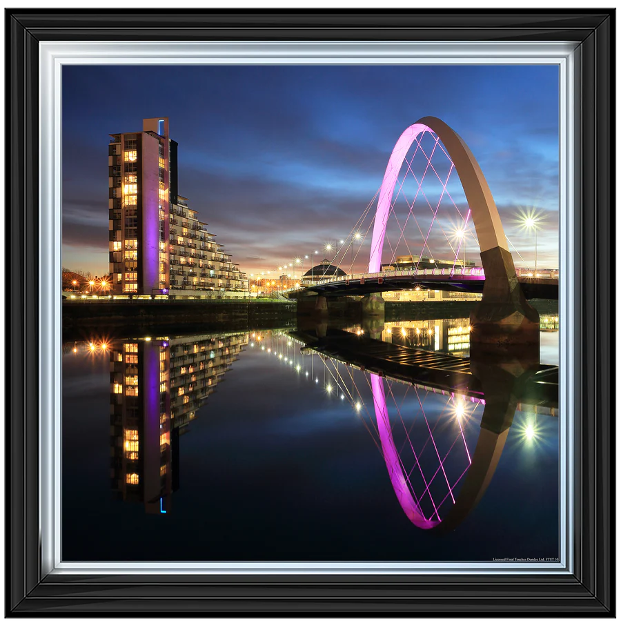 Glasgow Clyde Arc Squinty Bridge – Framed Picture